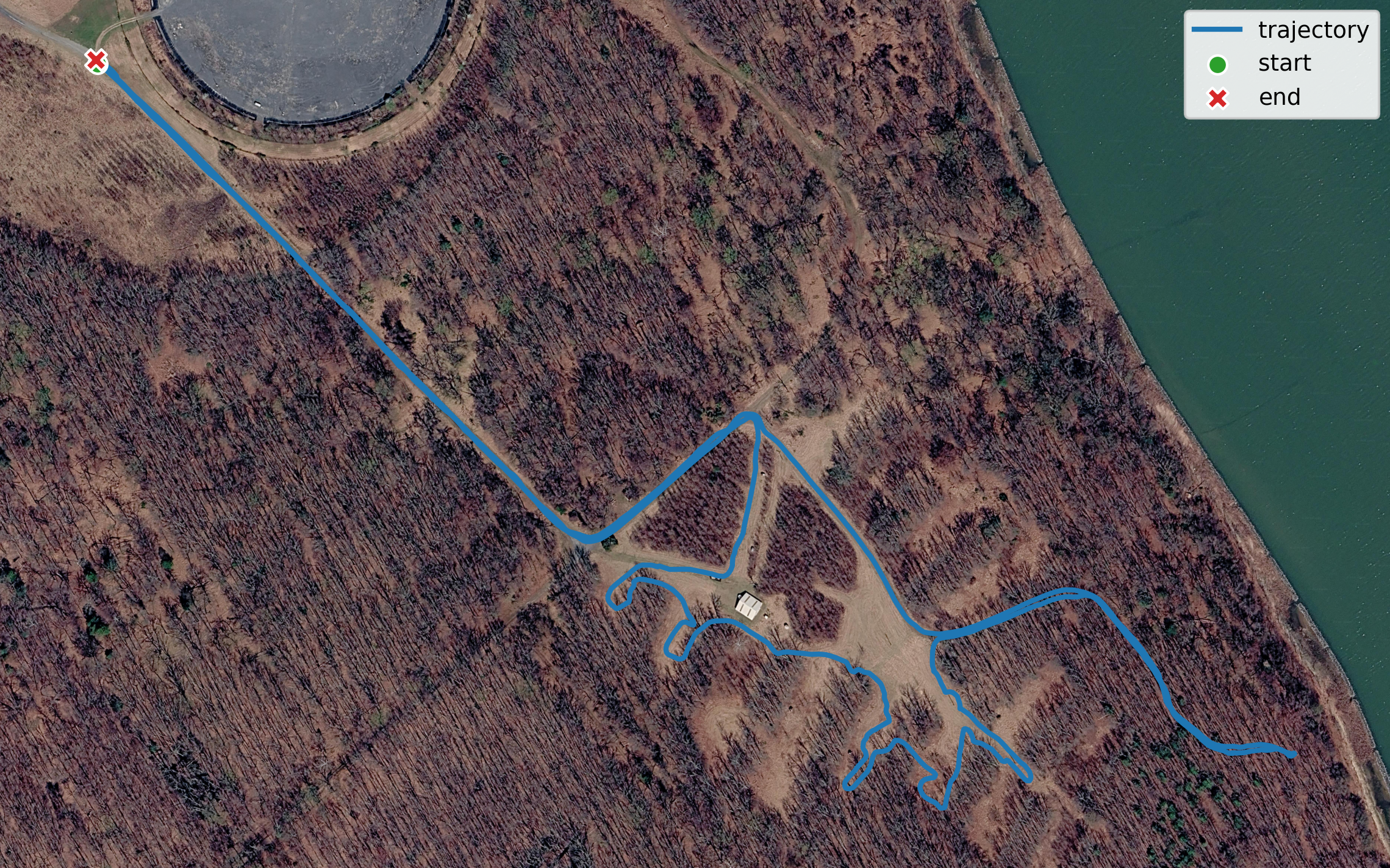 GPS trajectory map for 2025-01-24-10-02-23_newcal.bag
